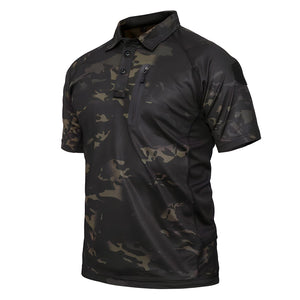 The Flynn Tactical Short Sleeve Shirt - Multiple Colors 0 WM Studios Black Camo S 
