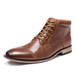 The Carlton Oxford Ankle Boots - Brown