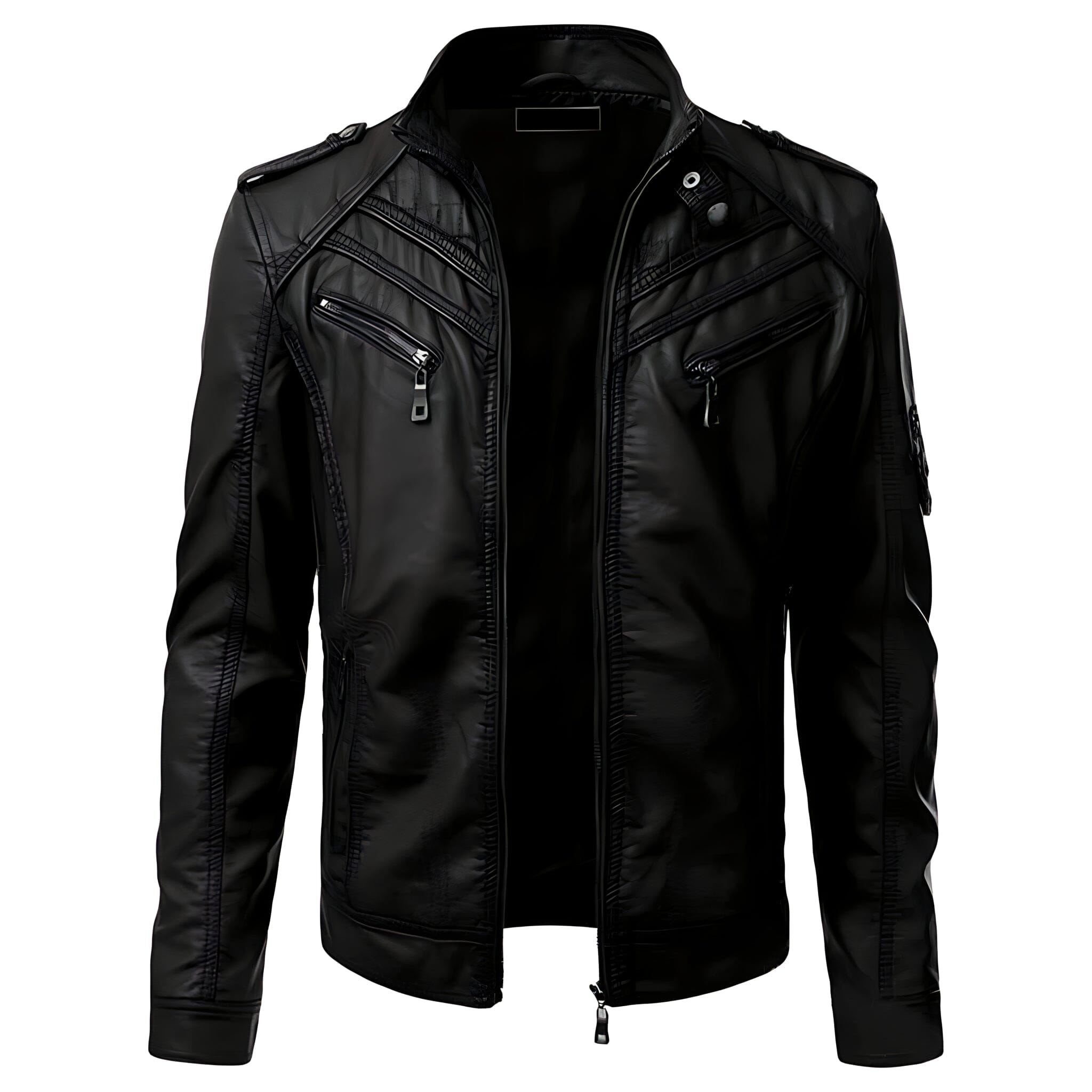 The Zephyr Faux Leather Biker Jacket