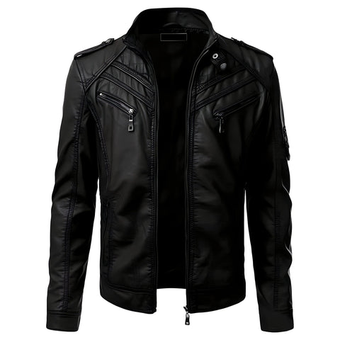The Zephyr Faux Leather Biker Jacket Shop5798684 Store S 