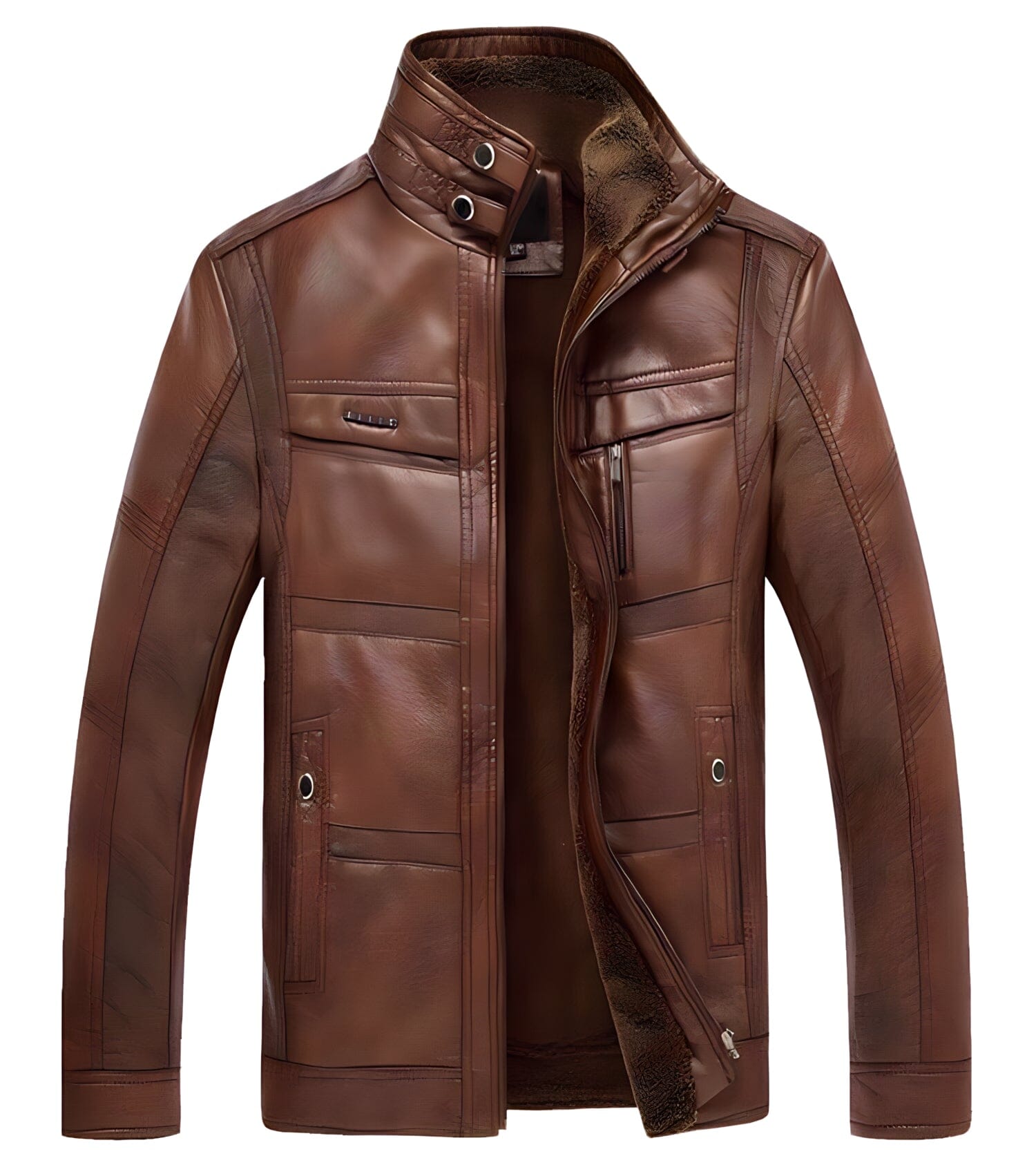 The Honcho Faux Leather Biker Jacket - Multiple Colors