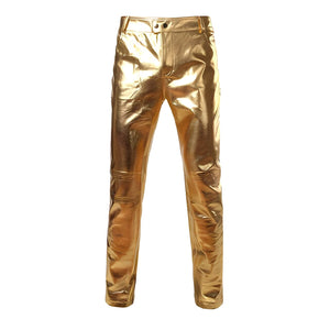 The Mikel High Gloss Biker Pants - Multiple Colors