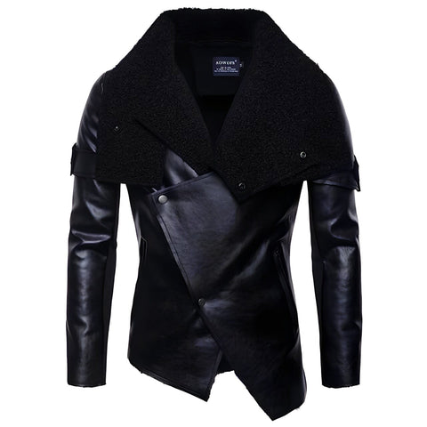 The Shawl Velvet Faux Leather Jacket