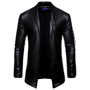 The Reign Faux Leather Jacket - Black