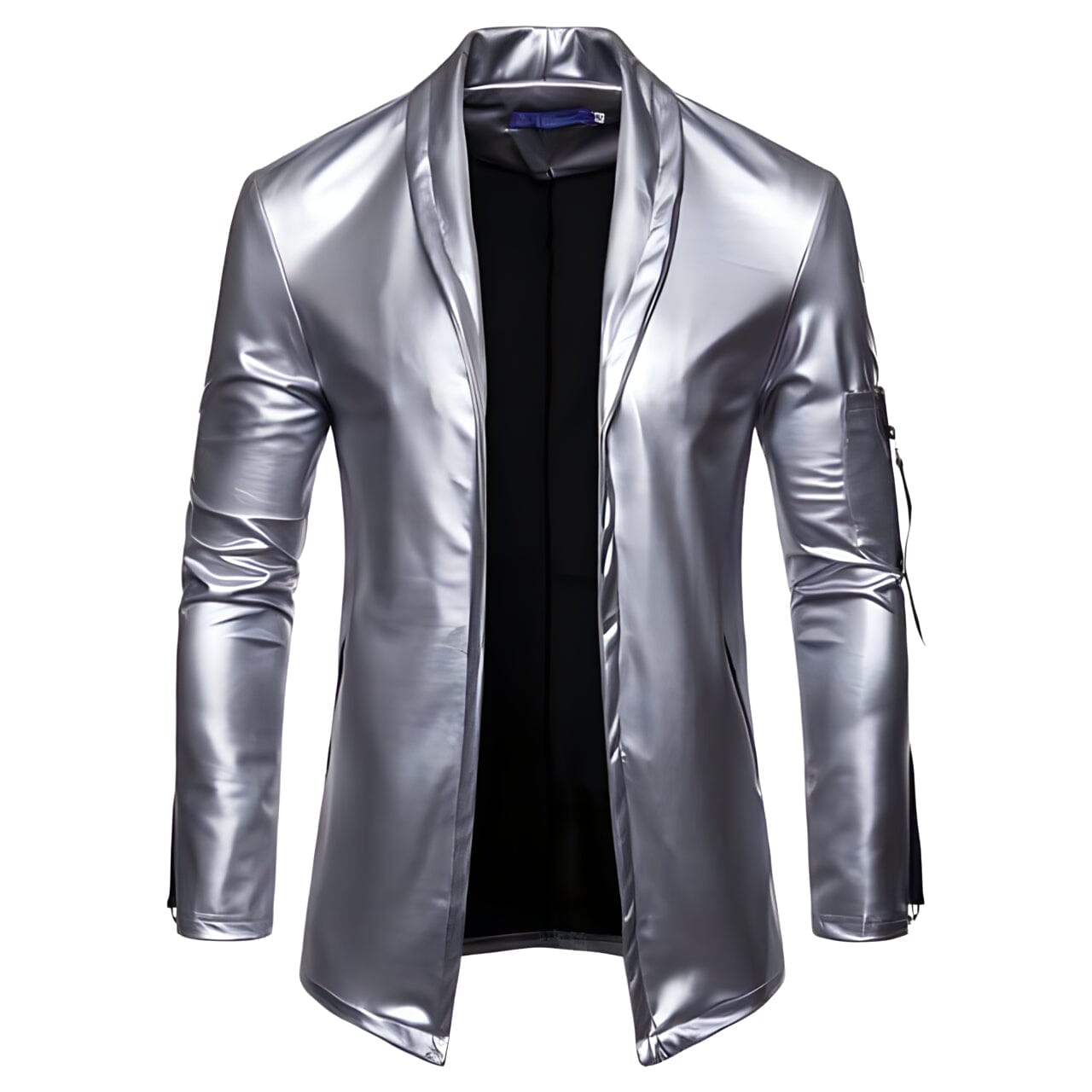 The Reign Faux Leather Jacket - Platinum